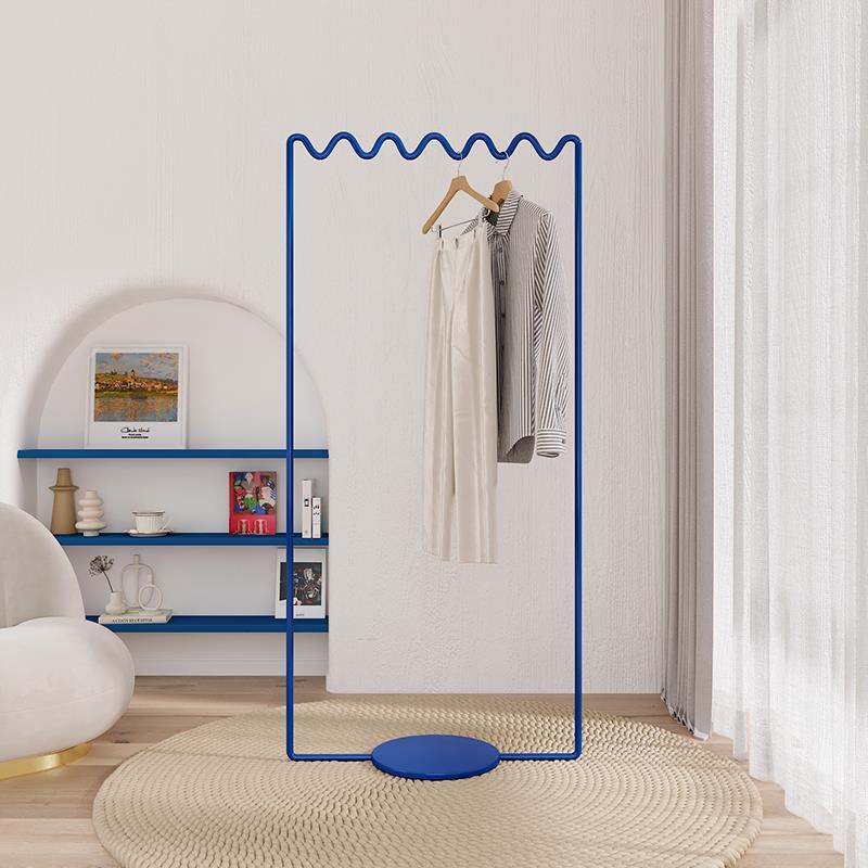 乔立简易落地衣架卧室衣帽架极简挂衣架创意衣服架落地杆ins房间