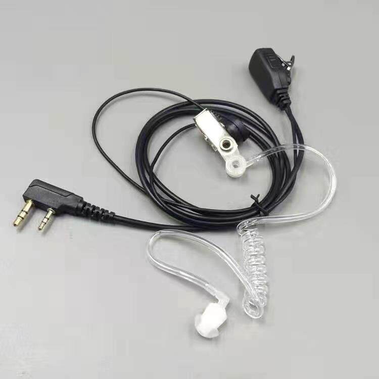 对讲讲机耳机线耳麦通用K头T空气导管对讲小机小型耳机耳挂式配件