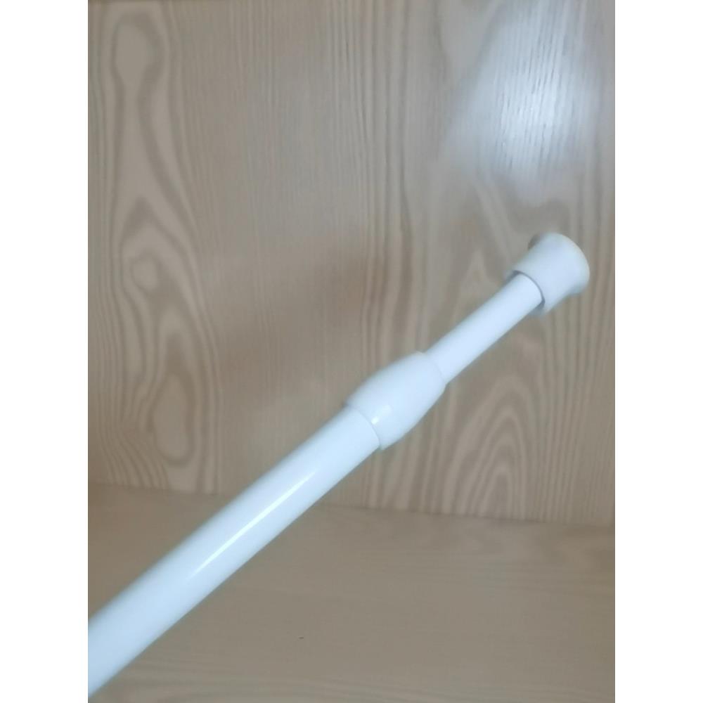 无冲孔伸缩杆浴帘杆窗帘配件支撑杆晾衣杆不锈钢帘杆半帘直杆