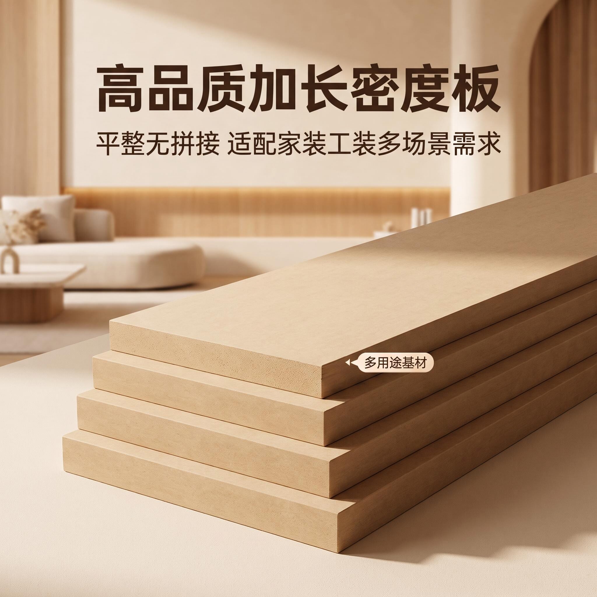 加长加宽中高密度板加长加宽中纤维板MDF镂空板货架展柜酒店挂板