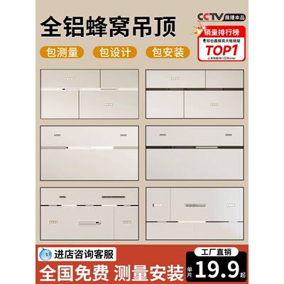 铝蜂窝大板吊顶集成吊顶蜂窝铝制板包安装卫生间整张吊顶无缝无框