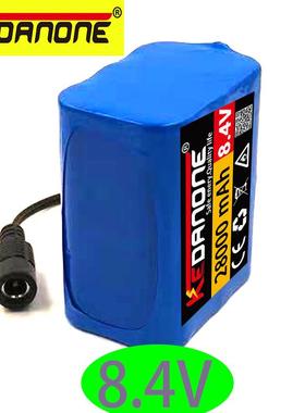 8.4V28000mAh18650锂离子可充电电池组用于自行车自行车灯头灯
