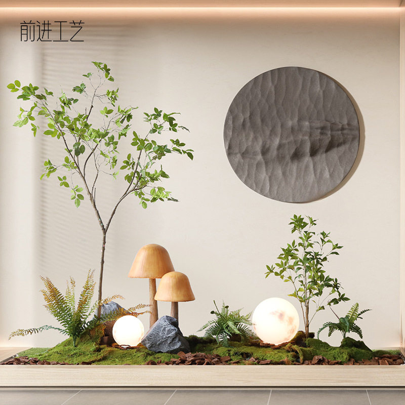 成套组合套装小清新森林感餐厅景观装饰展厅仿真植物造景仿真绿植