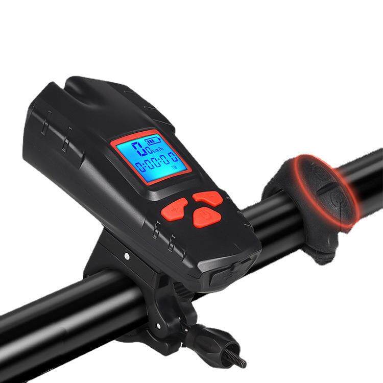 智能无线自行车码表灯无线码表灯+喇叭+双T6车灯前灯自行车灯套装