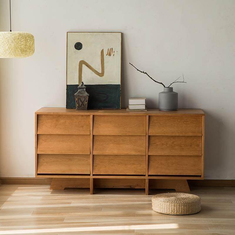 樱桃木实木九斗柜卧室客厅现代简约黑胡桃木收纳橱日式轻奢储物抽,节庆用品/礼品,新娘配件,淘宝优惠券,粉丝福利购,淘宝优惠卷