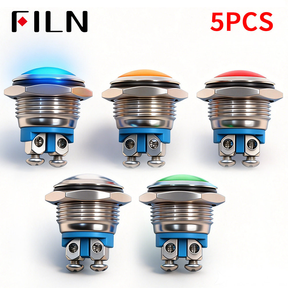 飞林FILN2针LED螺丝脚指示灯5种颜色可选外贸专拍