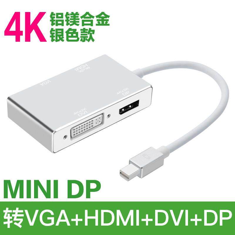 MiniDP四合一分线器转HDMI+VGA+DVI+DP