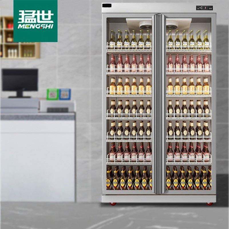 猛世商超冰柜商用展示柜冷藏风冷饮料柜便利店超市冰箱保鲜柜啤酒