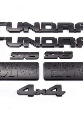 适用于丰田坦途车贴TUNDRA车标SR5尾标V81794车门侧标改装字标黑
