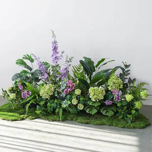 大型绿植仿真花植物软装造景组合橱窗装饰仿生草丛户外室内园景观