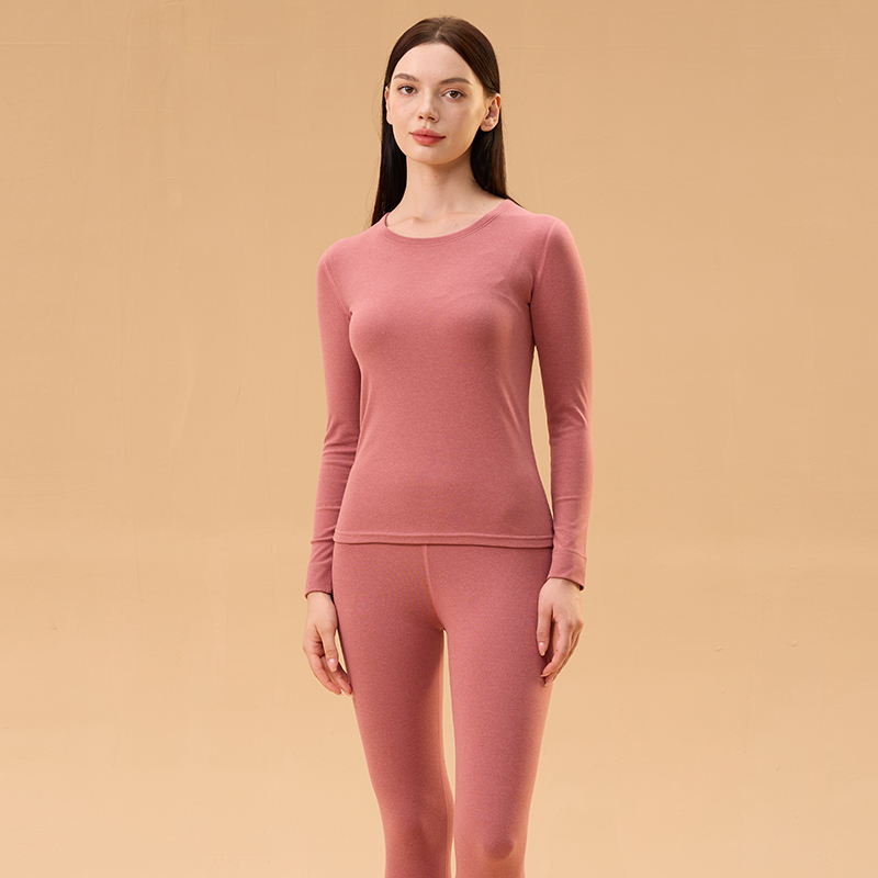 SNOW FLYING/雪中飞男女情侣保暖套装2025秋冬羊绒蚕丝磨毛B10