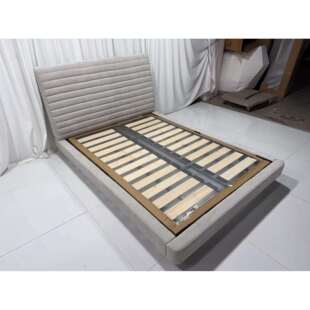 意式极简布艺床现代简约风北欧罗杰床主卧双人床设计师皮布结构床