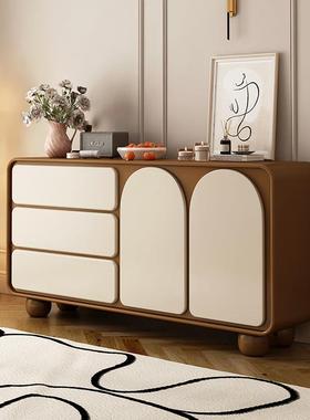 fLE实木斗柜卧室五斗柜床尾收纳储物置物柜客厅靠墙抽屉柜五斗橱