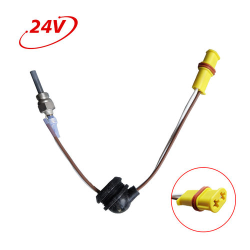 柴暖陶瓷电热塞24V驻车加热器24V氮化硅红帽点火塞空气加热器配件