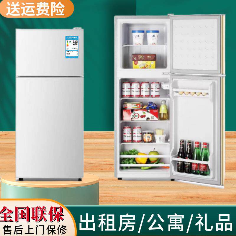 双开门冰箱小型家用单人出租房宿舍公寓大容量节能冷冻小电冰箱