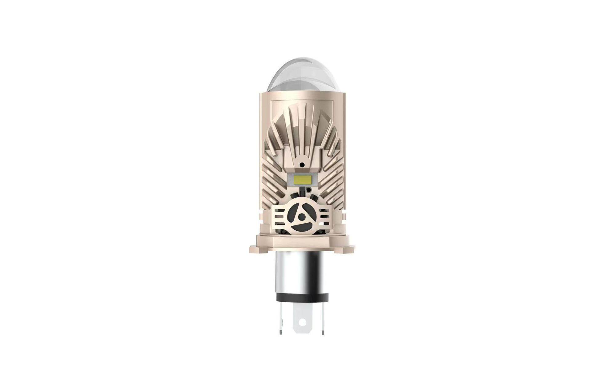 M01P三光矩阵透镜LEDH4汽摩大灯远近一体直插式改装聚光亮度高
