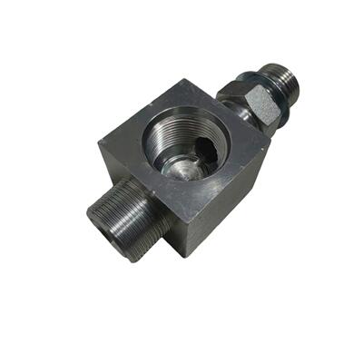 合力柴油叉车CPCD100配全柴6J1发动机举升起升油缸底部三通接头