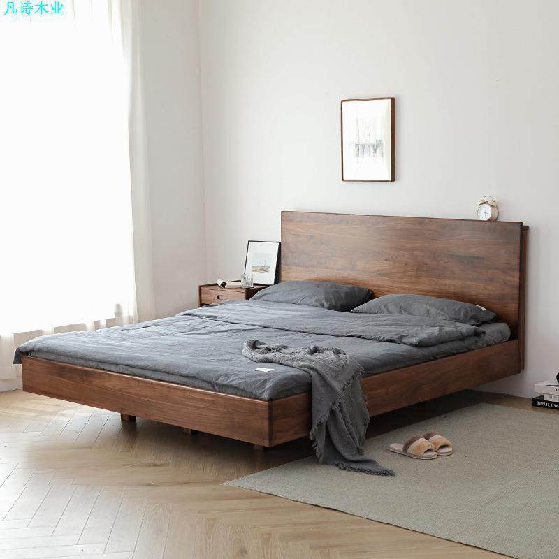 北美黑胡桃木悬浮床地台床日式极简箱体空中无床头实木北欧樱桃木,农用物资,其他肥料,淘宝优惠券,粉丝福利购,淘宝优惠卷