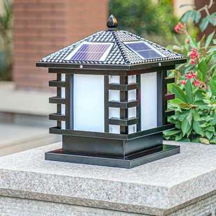欧式非字户外庭院灯室外围墙柱头灯花园别墅大门柱太阳能灯柱子灯