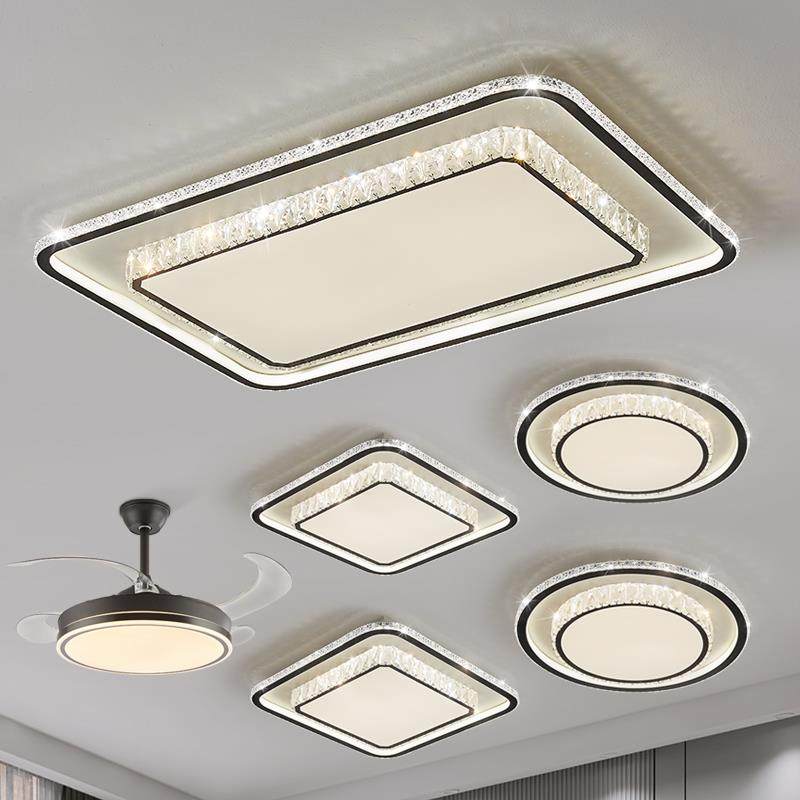 中山现代简约客厅大气水晶灯轻奢LED卧室吸顶灯具新款组合套餐,节庆用品/礼品,新娘配件,淘宝优惠券,粉丝福利购,淘宝优惠卷