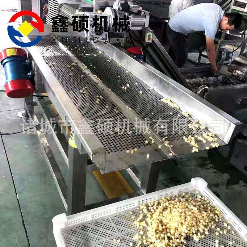 豆皮豆干玉米粒粮食花生沥水机设备全自动果蔬震动沥水筛多层设备