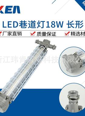工厂灰色LED巷道灯18W长条形隔爆防爆型LED巷道灯