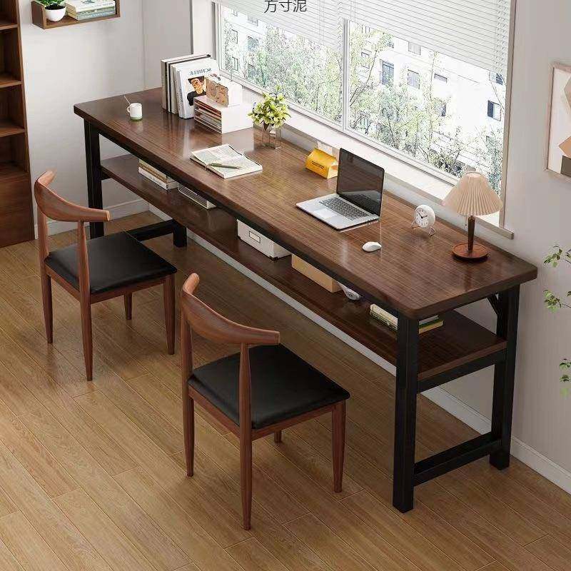 书桌长条桌家用学生学习桌长方形电脑桌办公桌工作台靠墙窄桌子厂