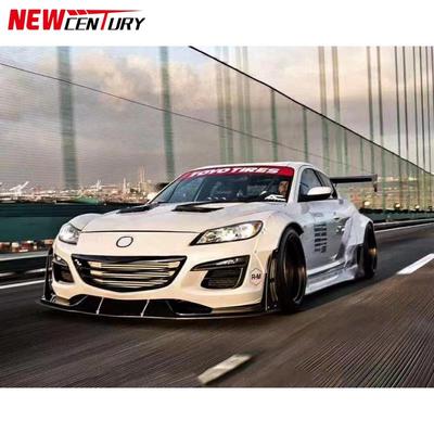 适用于老款MAZDARX8改装LB宽体大包围前唇尾翼轮眉侧裙工厂直销