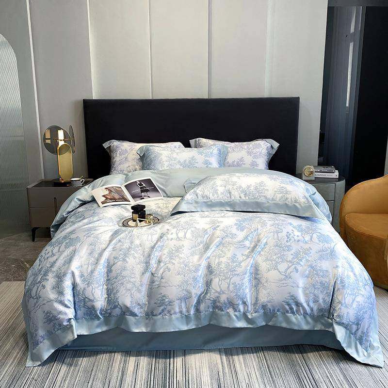 北欧风简约水洗真丝四件套冰丝被套欧式丝滑裸睡夏季床上床单床笠,机械设备,其他机械设备,淘宝优惠券,粉丝福利购,淘宝优惠卷
