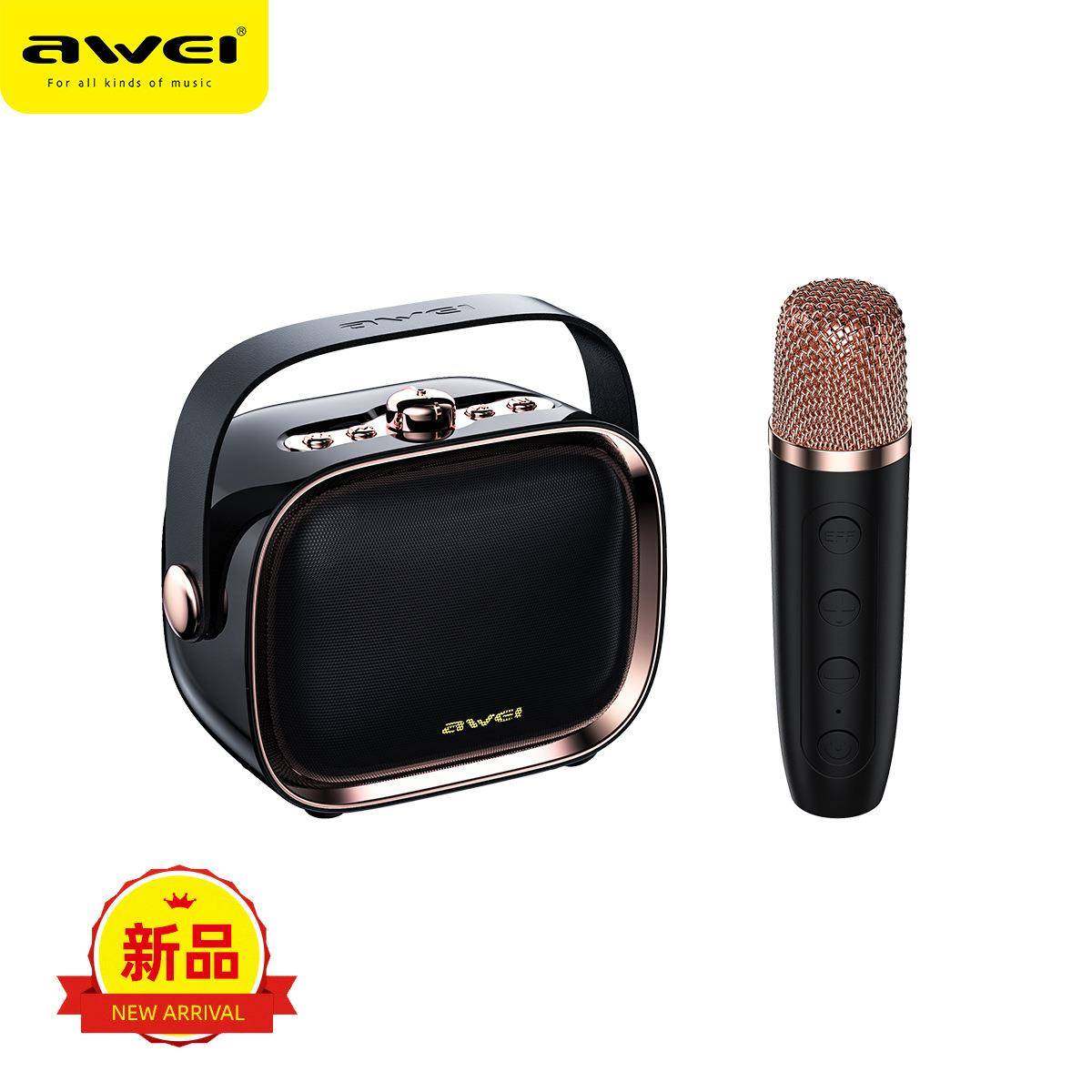 AWEI用维新款便携居家桌面K歌带话筒小清新音响迷你KTV小音箱T889,纺织面料/辅料/配套,纺织机械配件,淘宝优惠券,粉丝福利购,淘宝优惠卷