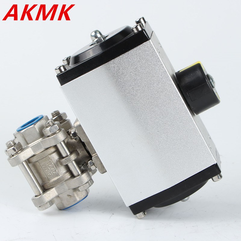 Q611F-16P-32WF气动二通螺纹球阀 不锈钢球阀