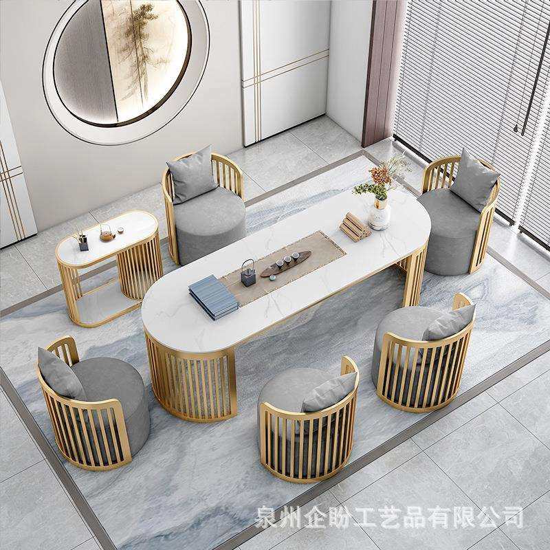 新中式铁艺大理石茶桌沙发凳组合家用客厅阳台创意泡茶台喝茶桌椅,电子元器件市场,其它元器件,淘宝优惠券,粉丝福利购,淘宝优惠卷