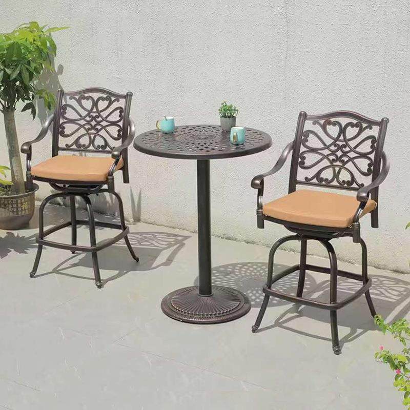 酒吧桌椅阳台三件套装户外休闲吧桌吧椅咖啡厅奶茶店桌椅组合