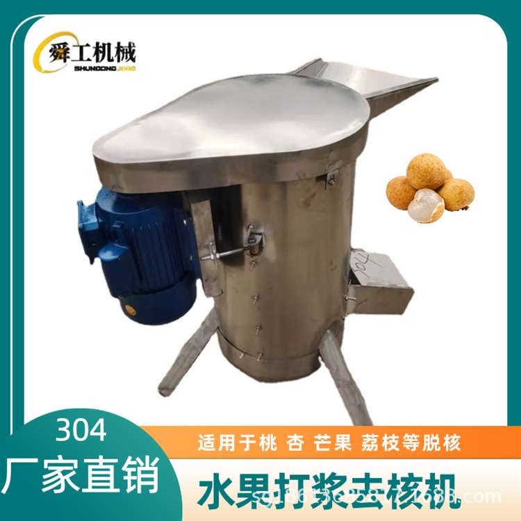 商用南酸枣去核机 立式水果脱核机 冬枣李子山楂核肉分离机