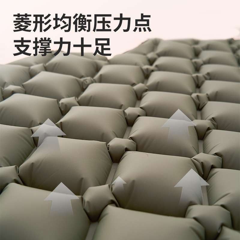跨境脚踩充气垫户外防潮加厚露营床垫野外露营垫子自动充气野餐垫