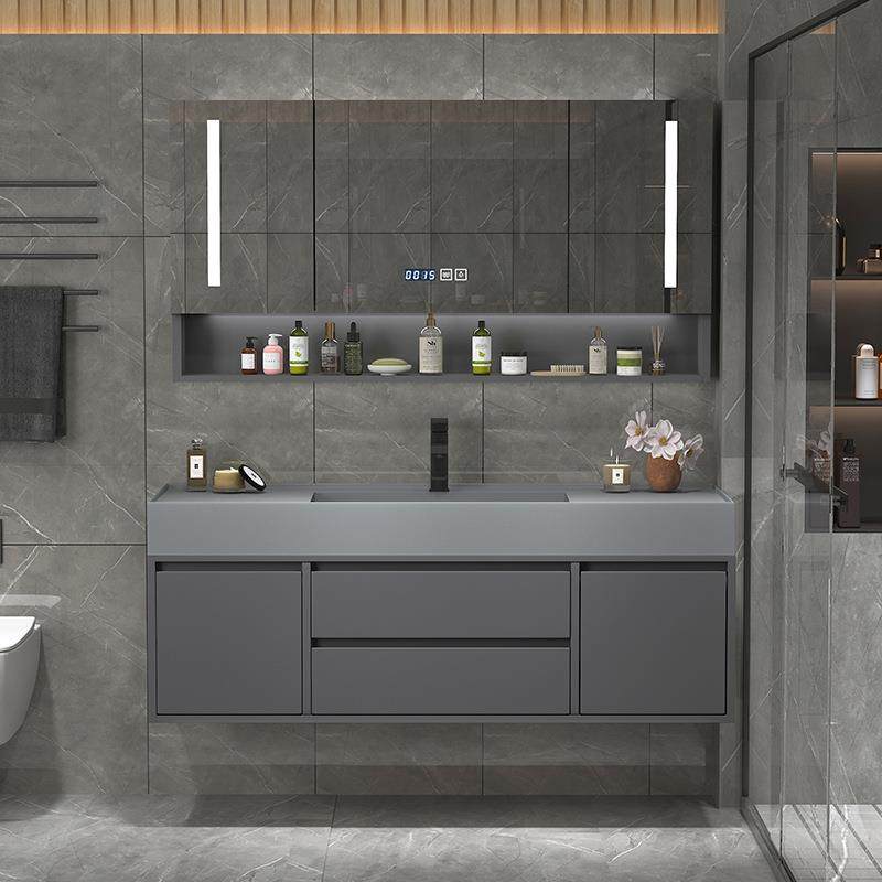 现代简约轻奢岩石一体浴室柜组合智能洗手池洗脸镜卫生间洗漱台盆,电子元器件市场,其它元器件,淘宝优惠券,粉丝福利购,淘宝优惠卷