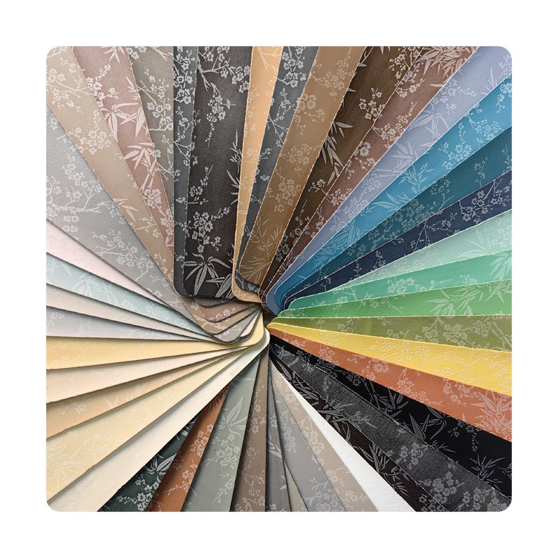 0.9复古梅竹印花PVC羊巴皮革沙发坐垫抱枕皮料中式软包硬包人造革