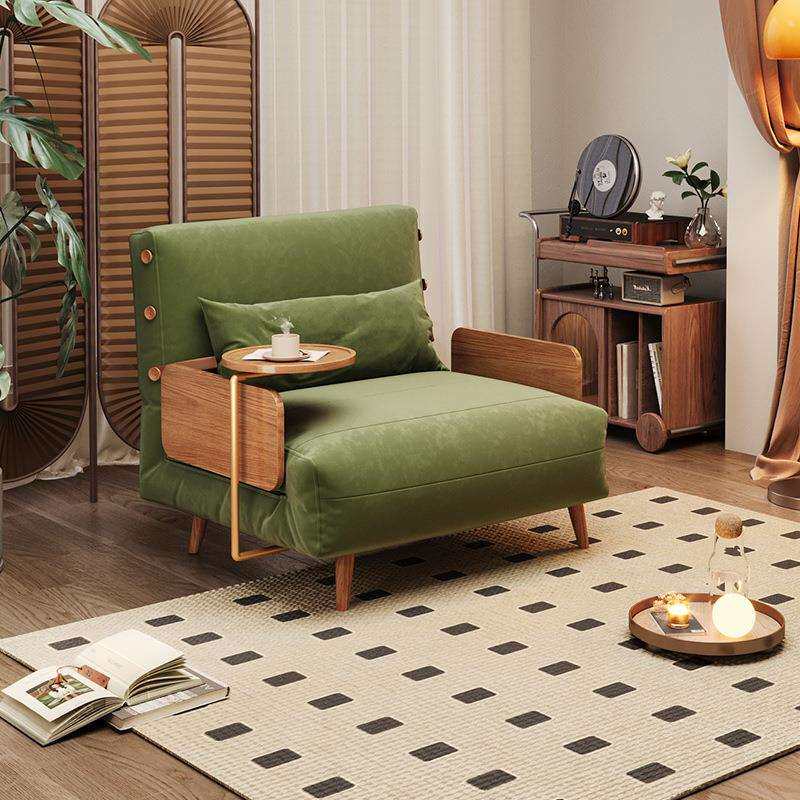 卡熙缇法式实木沙发床折叠两用客厅双人小户型布艺单人床安东尼