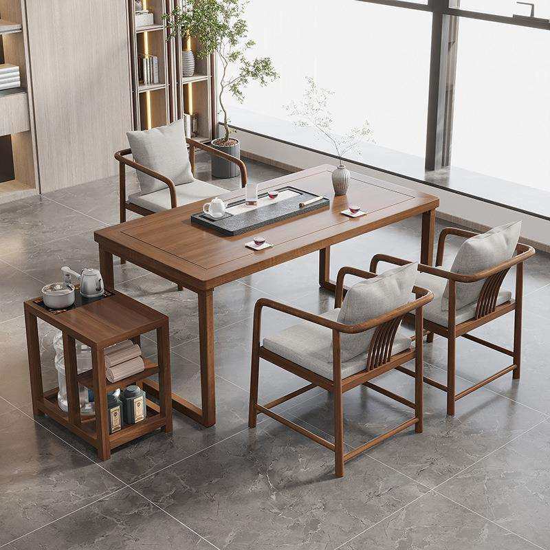 实木茶桌新中式禅意功夫小茶台现代简约客厅家用阳台泡茶桌椅组合,电子元器件市场,其它元器件,淘宝优惠券,粉丝福利购,淘宝优惠卷
