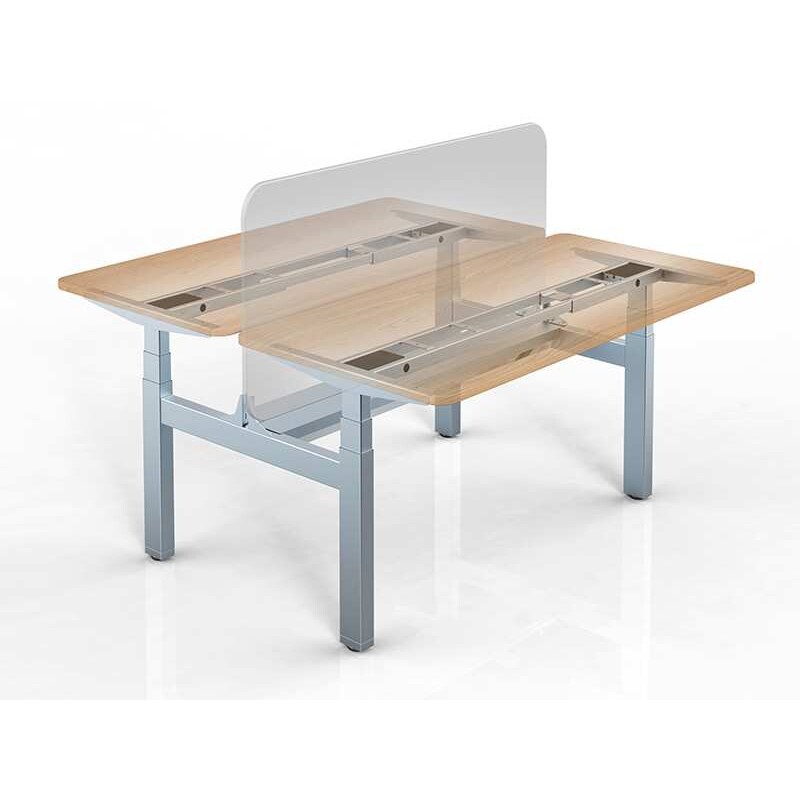 自动电动升降电脑桌架4人双电机站立式办公桌腿工作台家用支架