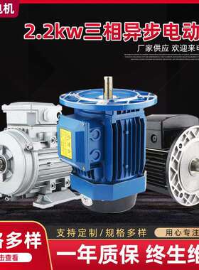 大功率YSYE3系列电动机2.2kw三相异步电动机YS铝壳电机ABB款铝
