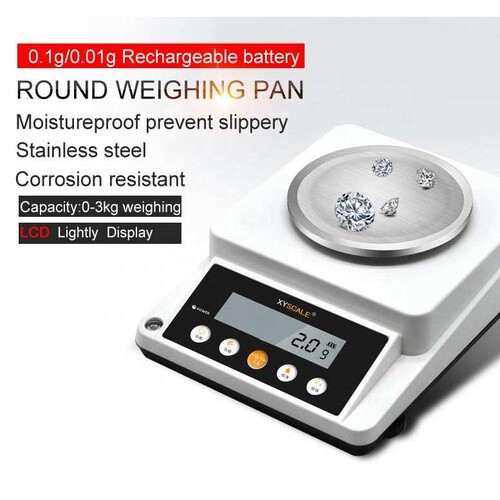 3kg/0.01g portable digital scale diamond electronic balance