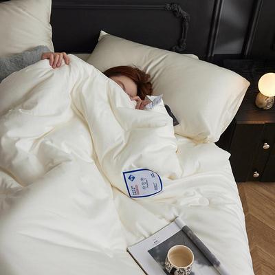 80支山宁泰蚕丝蛋白春秋冬被A类母婴抗菌全棉冬被子纯棉子母被芯.