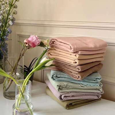 A类母婴级纯棉双层纱床单 全棉纯色简约柔软透气学生宿舍被单床品