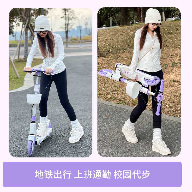 儿童滑板车两轮可折叠6-8-12岁以上岁中大童校园成人代步车平衡车