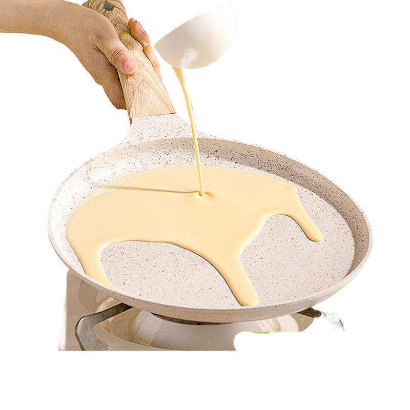 平底锅不粘锅煎千层皮蛋糕煎饼锅煎盘家用早餐锅烘焙班戟8寸6