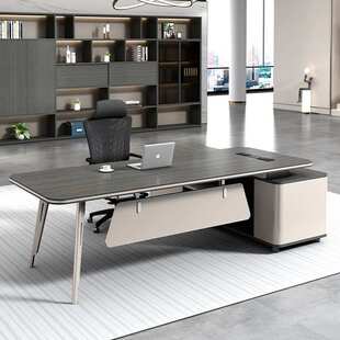 大班台办公桌椅组合老板桌简约现代总裁经理单人办公桌办公家具
