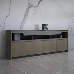 办公家具茶水柜落地书柜矮柜柜子资料柜木质文件柜收纳