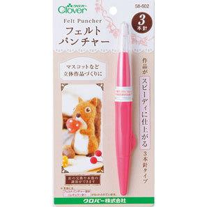 CLOVER #58602 戳戳乐用穿针(3根针) 可乐牌