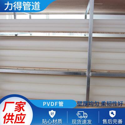 厂家现货供应可承受酸碱高温PVDF化工管pvdf管道PVDF管材 pvdf管